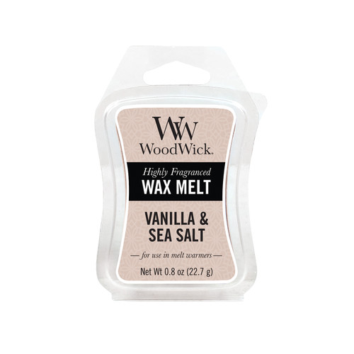 WoodWick Vanilla & Sea Salt  0.8 oz. Mini Hourglass Wax Melt