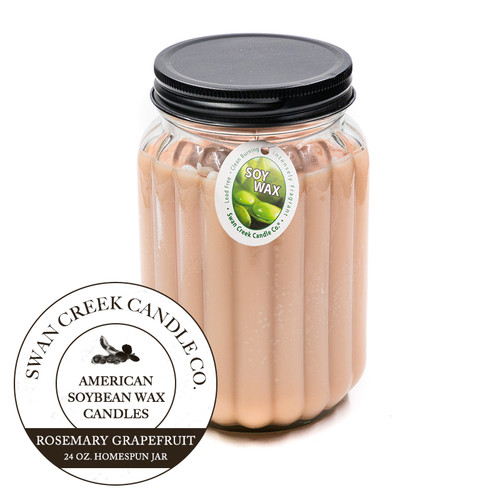 Rosemary Grapefruit Spritzer 24 oz. Homespun Jar Swan Creek Candle