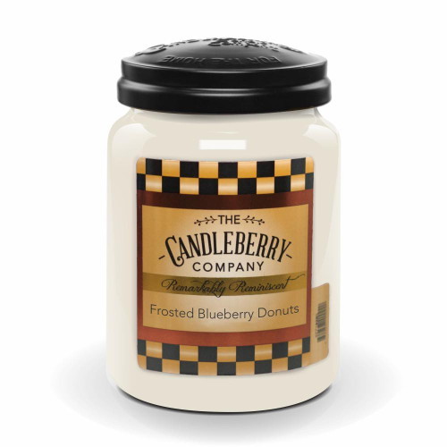 Candleberry Candles Frosted Blueberry Donuts 26 oz. Large Jar Candle