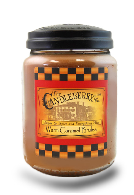 Candleberry Candles Warm Caramel Brulee 26 oz. Large Jar