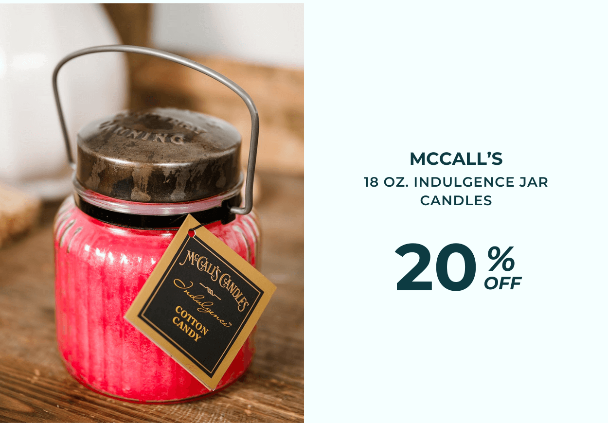 McCall's - 18 oz. Indulgence Jar Candles - 20% OFF