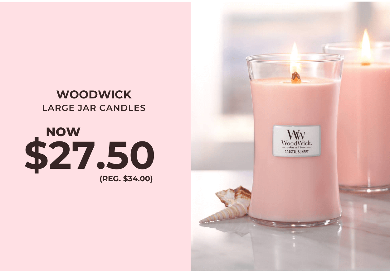 WoodWick Large Jar Candles - Now $27.50