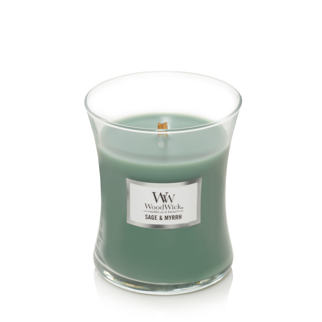 WoodWick Sage & Myrrh Candele profumate