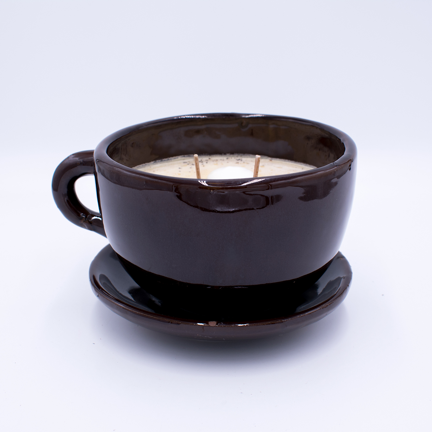 Cafe Latte Coffee Cup Candle Topper!