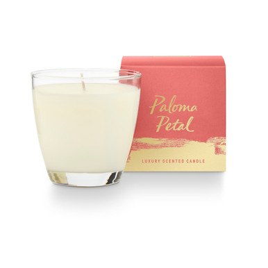 Illume Beautifully Done Essentials Paloma Petal Scented Candle In Demi Vanity Tin - Sandalwood, Magnolia & Pink Grapefruit | 100% Vegan, Up To 20 Hour Burn