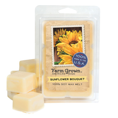 Candle, Soy Wax, Wooden Wick, Sunflower
