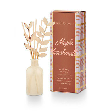 Salted Maple Reed Diffuser Maple Marshmallow Wood Reed Diffuser - Candles To My Door