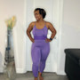 A ribbed jumpsuit is a fashionable garment that combines the comfort of a jumpsuit with the texture and style of ribbed fabric. It is typically made from a stretchy material, such as ribbed knit or ribbed jersey, which features vertical lines or raised ridges running parallel to each other.