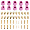CUT50-G50, 50-Pcs Plasma Cutter Consumables Nozzles, Electrodes and Cups for AMICO CUT-50 APC-50 & CTS-200