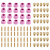 CUT50-G100, 100-Pcs Plasma Cutter Consumables Nozzles, Electrodes and Cups for AMICO CUT-50 APC-50 & CTS-200