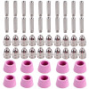 CUT5060-050, 50-Pcs Plasma Cutter Consumables Nozzles, Electrodes and Cups for AMICO CUT-50 APC-50 & CTS-200