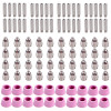 CUT5060-100, 100-Pcs Plasma Cutter Consumables Nozzles, Electrodes and Cups for AMICO CUT-50 APC-50 & CTS-200