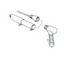 Chisel, for Standard Chisel Scalers, Square Shank, 7" length, 2" width, Aluminum Bronze for use in hazardous areas 704.1110