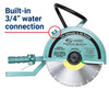 Hand-Held Saw, 18" blade cap., 3,200 RPM, 92 cfm @ 100 psi, Wt: 28 lbs., includes a 3/4" ID water connection and a whip hose with coupling. CSH 160