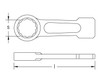 4" Striking Box Wrench 12 Point, (Copper Beryllium) EX201B-205UB