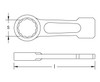 32mm Striking Box Wrench 12 Point, (Copper Beryllium) EX201B-32B