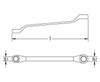26 X 29mm Double Box Wrench Offset 12 PT, (Copper Beryllium) EX202F-26-29B