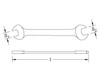 14X16 mm Wrenches, Double Open Ended, (Aluminum Bronze) EX203-14-16A