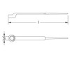 1-3/16" Wrench Construction w/Pin (Aluminum Bronze) EX204S-020UA