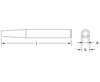 16mm x 20mm x 200mm Drift Pin Straight (Copper Beryllium) EX301C-16B