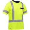 Bisley ANSI Type R Class 3 Short Sleeve T-Shirt, M, Hi-Vis Yellow