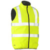 Bisley ANSI Type R Class 2 Reversible Puffer Vest, 4XL, Hi-Vis Yellow