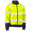 Bisley ANSI Type R Class 3 Bomber Jacket with Built-In Padded Lining, L, Hi-Vis Yellow