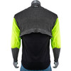 Kut Gard ATA PreventWear ATA Blended Cut Resistant Pullover with Hi-Vis Sleeves and Thumb Loop, XL, Dark Gray