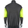 Kut Gard ATA PreventWear ATA Blended Cut Resistant Pullover with Hi-Vis Sleeves, S, Dark Gray P191SP-PP1-TL-S