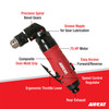 .75 HP 3/8" Reversible Angle Drill 1,600 RPM 4337