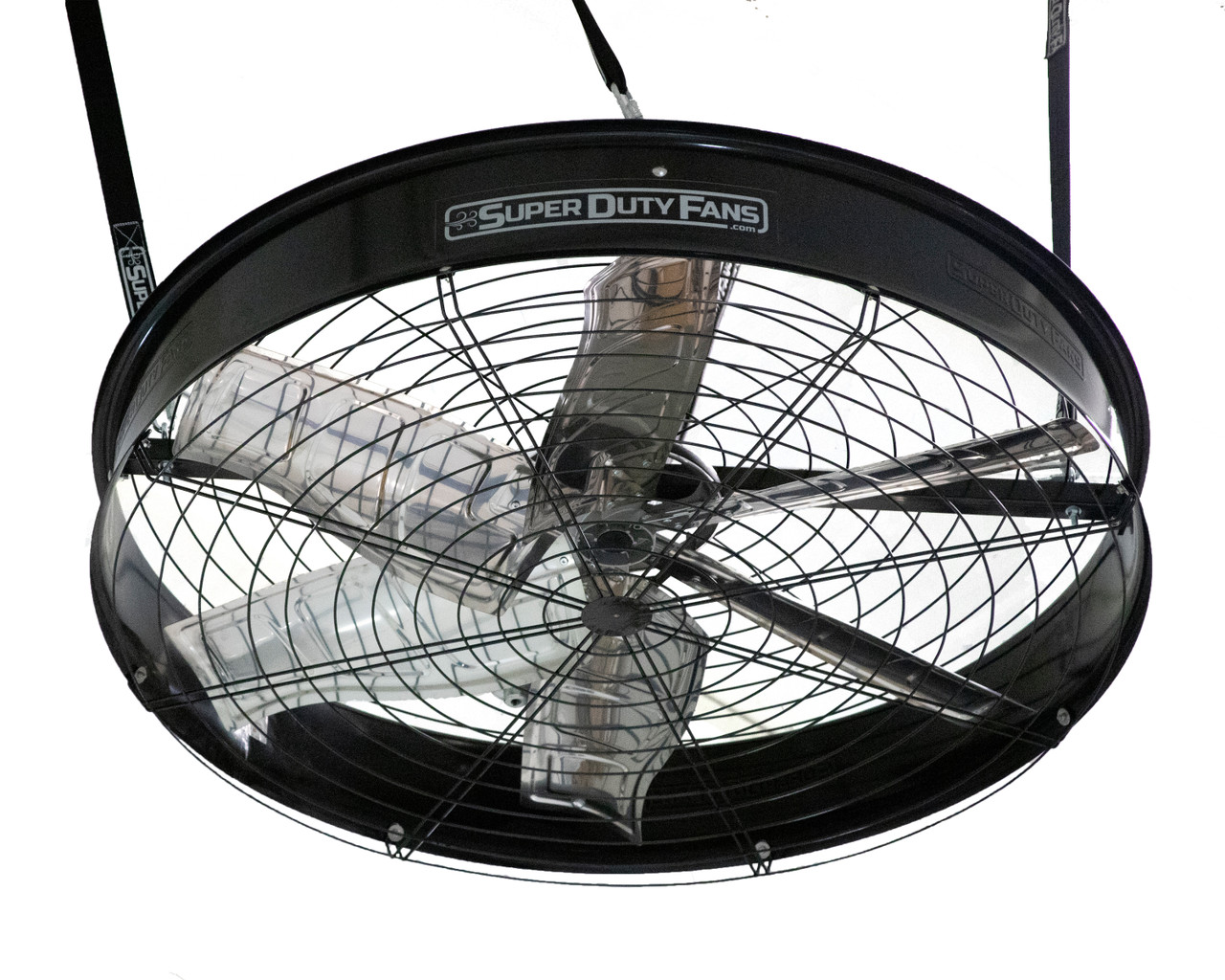 Industrial Ceiling Fan - 33,000 CFM, 1.5 HP, 59" Diameter, 1 Speed ...