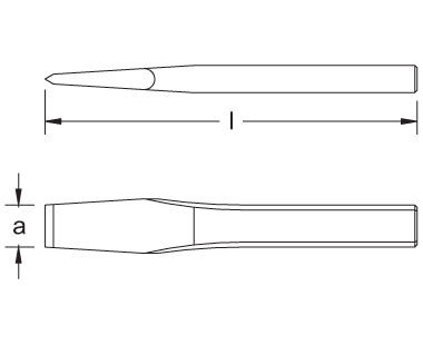 Cross Cut For Ee Components 200mm Cross Cut Chisel (Copper Beryllium) EX305-200B - First Industrial ...