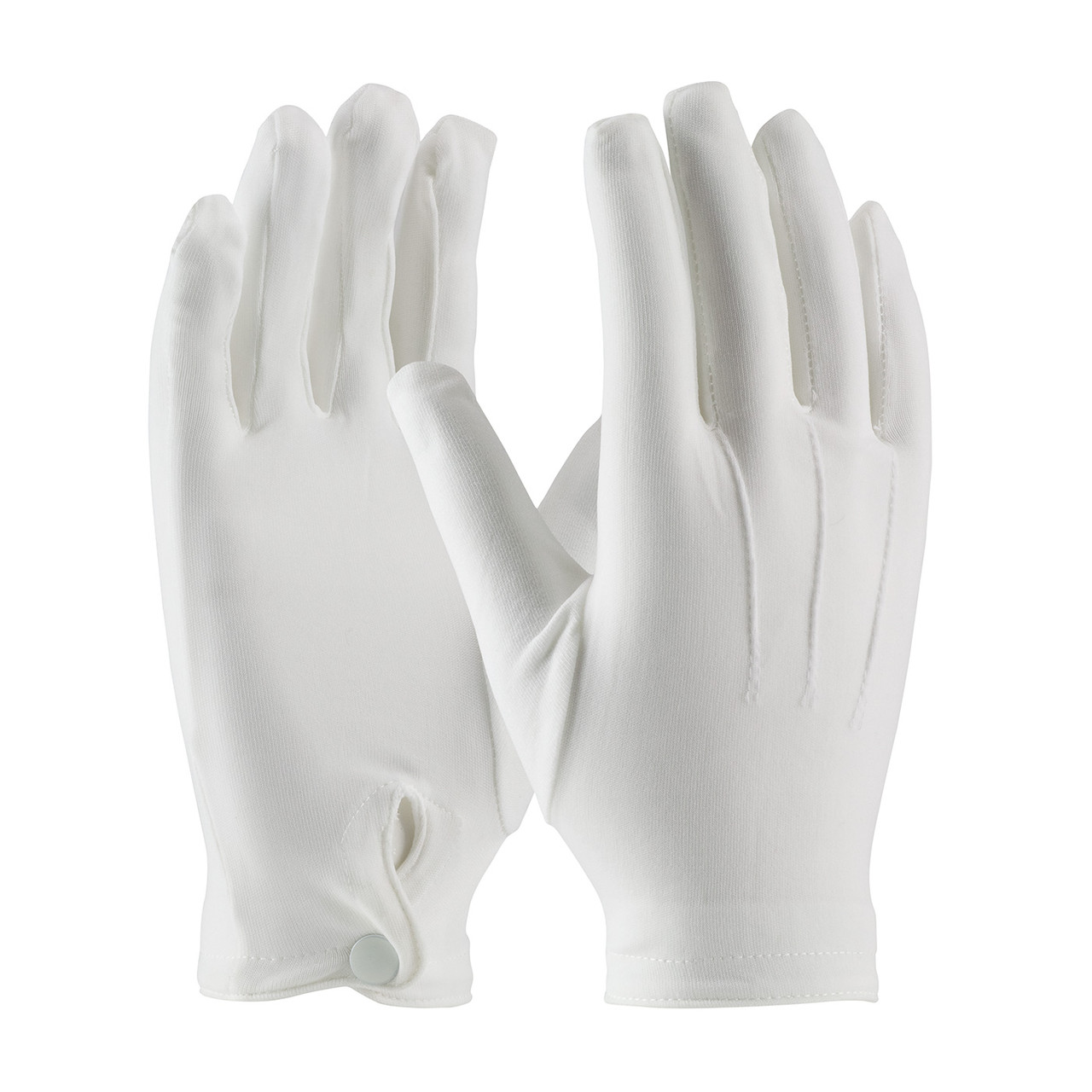 mens long white gloves