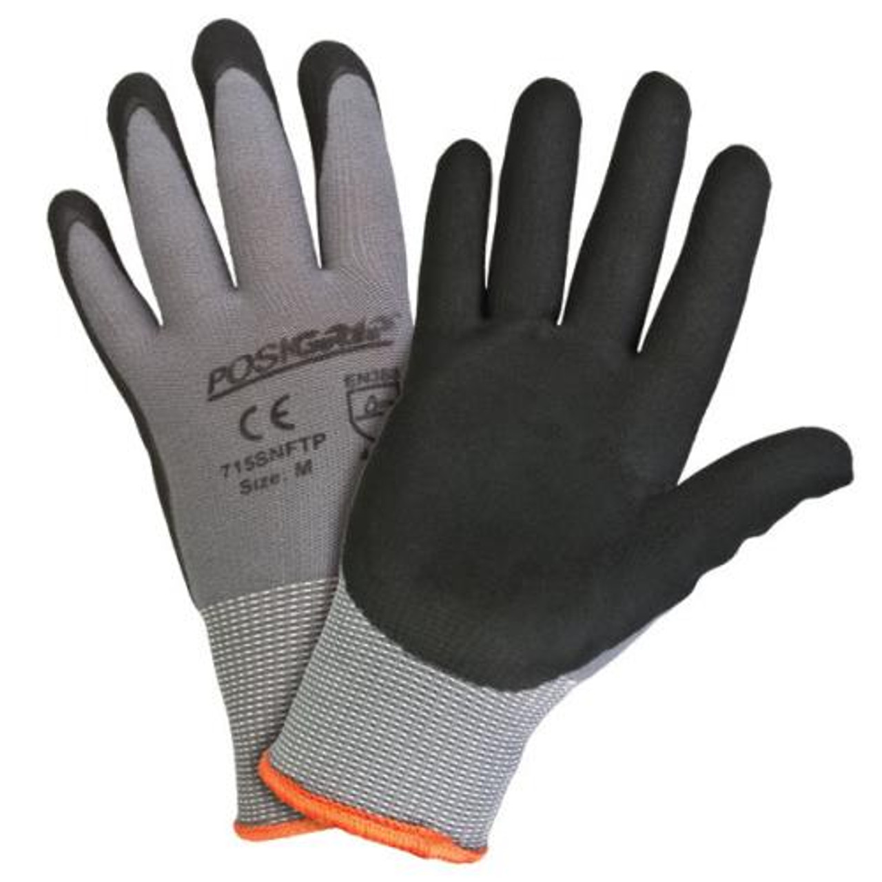 Foam Nitrile Palm Coated Nylon Gloves : Palm Coated Gloves