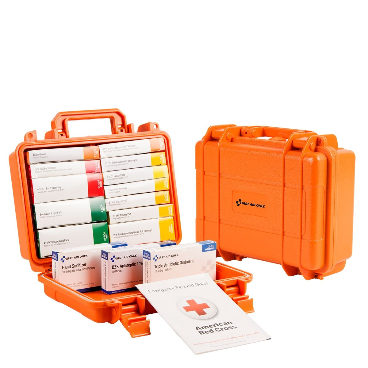 16 Unit First Aid Kit, ANSI A, Waterproof Case 90029 First Industrial