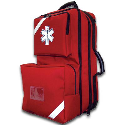 O2 / Trauma / AED Backpack (Red) 911-84550RD - First Industrial Supplies