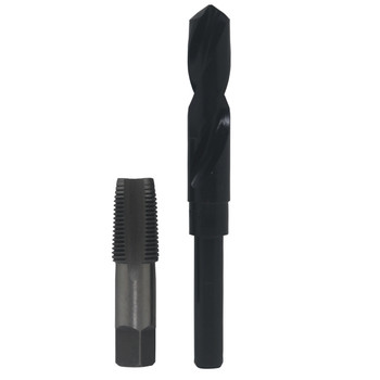 1/2" Carbon Steel NPT Tap and 23/32" HSS Drill Bit