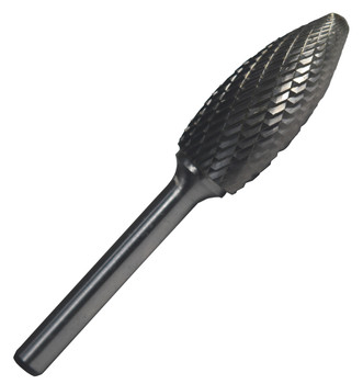 SH2 5/16" X 3/4" Flame Carbide Bur 1/4 Shank