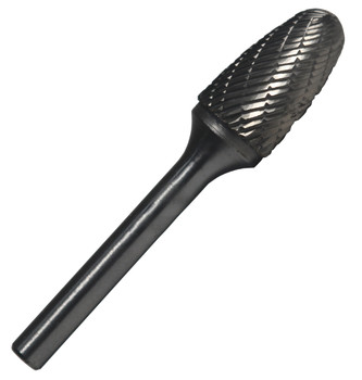 SG1 1/4" X 5/8" Tree Pointed End Carbide Bur 1/4 Shank