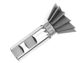 3/8" 45 Degree HSS Weldon Shank Dovetail Cutter