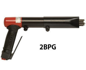 2BPG Needle Scaler, Pistol grip, 19 needles/3mm dia., 3000 BPM, 5.5 cfm/90 psi, 12.6 m/s² vibration, Wt: 5.75 lbs.