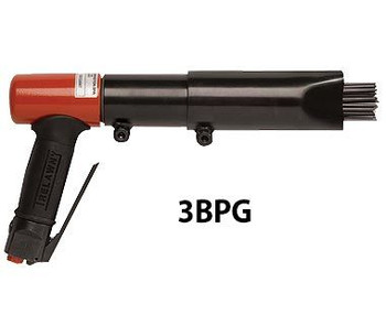 2BPG Needle Scaler, Vertical grip, 19 needles/3mm dia., 3000 BPM, 5.5 cfm/90 psi, 12.6 m/s² vibration, Wt: 5.75 lbs. 123.2199