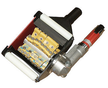 RotoPeen Hand-Held Scarifier, Pneumatic, with 'C' Flaps, 4" cutting width, 2700 RPM, 30 cfm/90 psi, Wt: 9 lbs. - includes drum