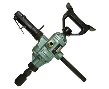 Wood Boring Air Drill, reversible, for underwater use, 2 HP, 750 RPM, 1" drill cap. in wood, Wt: 14.5 lbs.  2 1903 0010