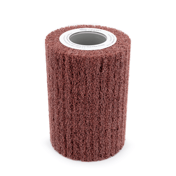 PTX Fleece (Nonwoven) Wheel - elastic nylon fleece impregnated with abrasives - 4" x 2", 60 grit