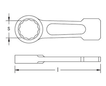 32mm Striking Box Wrench 12 Point, (Copper Beryllium) EX201B-32B