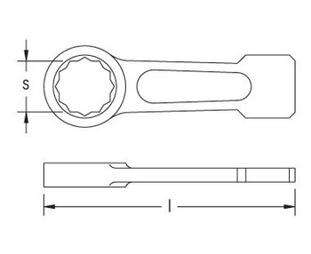 57mm Striking Box Wrench 12 Point, (Copper Beryllium) EX201B-57B