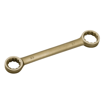 17x19mm Double Box Wrench, Straight 12 PT, (Copper Beryllium)