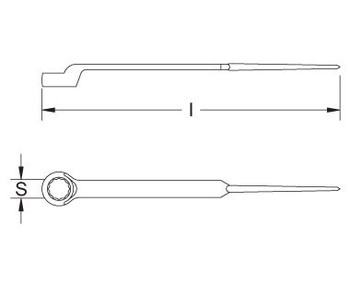 1-5/8" Wrench Construction w/Pin, (Aluminum Bronze) EX204S-040UA
