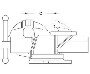 125mm (5") Vice Clamp (Copper Beryllium) EX902-125B